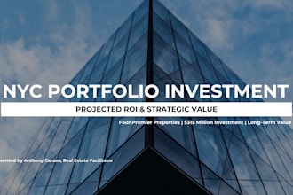 design personal portfolio on pdf and presentation