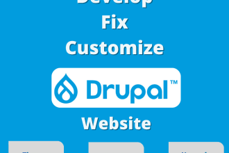 develop, fix, customize drupal website