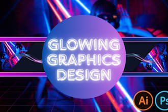 do glowing graphic fiery effect for you