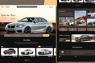 car rental website, car dealership website yacht boat rental website car rental