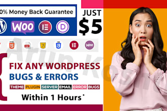 fix wordpress bugs, errors, and issues