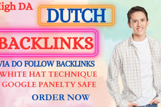 build high da SEO dofollow contextual dutch backlinks