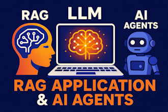 make chatbots,  rag applications ai agents using llms