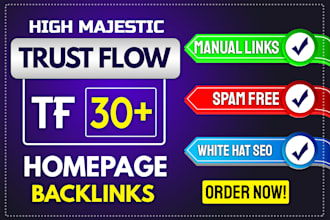 create high tf 30 contextual dofollow seo backlinks