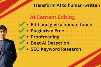 transform ai and chatgpt content into authentic human written