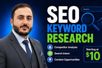 do SEO keyword research and competitor analysis