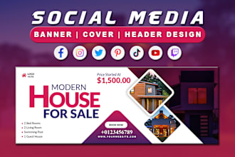 create an amazing facebook cover, youtube, twitter banner design