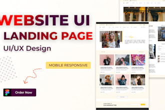 design figma website UI and landing page design
