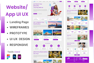 design a stunning, modern and unique website and app uxui