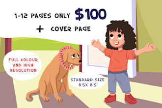 create digital children book illustrations for you