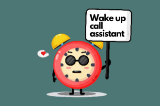be your personal wake up call assistant and private alarm