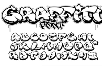 provide you urban graffiti fonts bundle