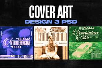 design music album cover or cover art for spotify I portada canción
