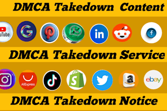 takedown google, reddit,ig, tiktok,fb,amazon,shopify,etsy, twitter, under dmca
