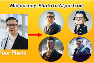 turn your photo into customized ai portrait using midjourney