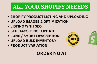 do shopify products listing manually and bulk to your shopify store