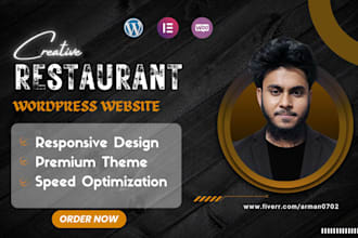 create restaurant and food delivery website