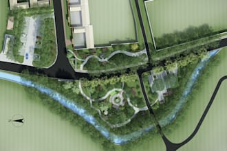 provide professional garden design, master plan, rendering service