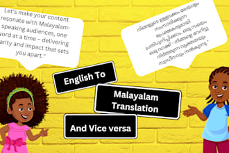 do english to malayalam and vice versa translation