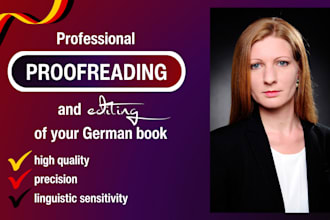 professionally proofread and edit your german book