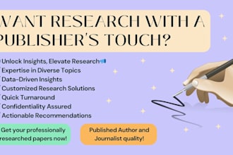thoroughly research your topic of choice