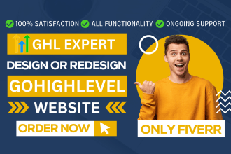 do your gohighlevel website design or create your gohighlevel website