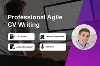 write your scrum master, agile project management CV