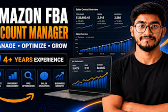 be your amazon fba account manager and consultant