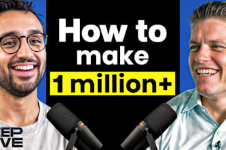 design professional podcast and youtube thumbnail