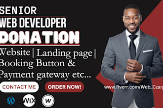 create charity ngo non profit donation website donation landing page ngo website