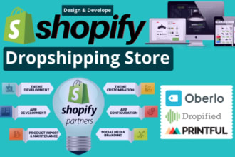 build high converting shopify one product store, product landing page by pagefly