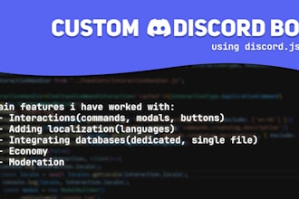 create discord bot for you
