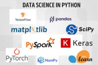 do projects in python, jupyter notebooks, pandas numpy
