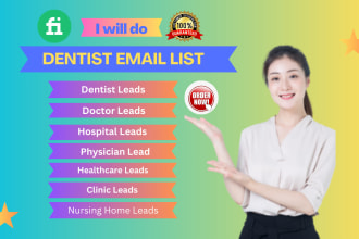 do dentist, doctor contact email list and lead generation