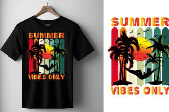 do wonderful custom vintage and bulk t shirt design
