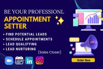 manage your linkedin account and appointment setter