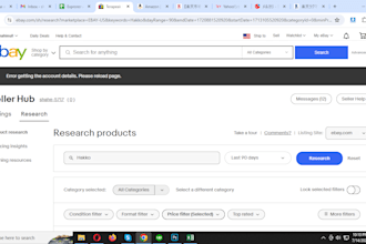 do ebay product research