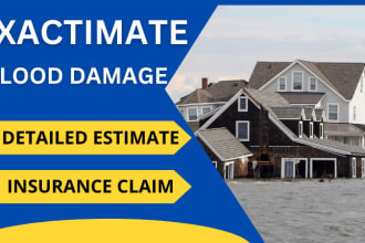 do flood damage estimate for your insurance claim in xactimate