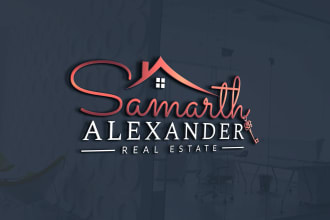 design realtor, real estate signature logo and branding kit