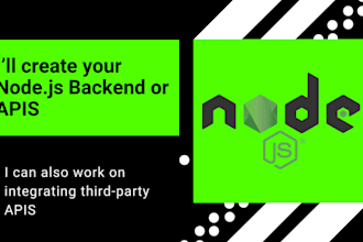 create nodejs backend or apis