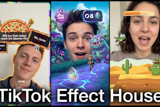 create advanced tiktok ar filter in effect house