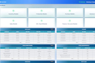make accounting, inventory software using php,laravel,ci