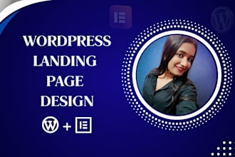 create landing page design with elementor or elementor pro