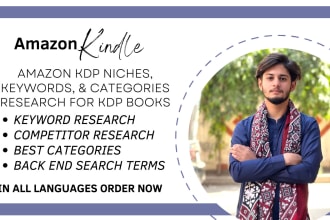 do amazon KDP keywords, category, and do niche research for your kdp books