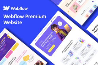 design or develop premium 3d animated webflow website