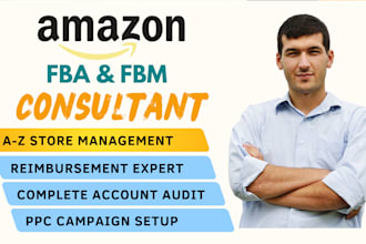be your amazon fba and fbm expert consultant, and flatfile expert