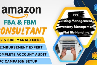 be your amazon fba and fbm expert consultant, and virtual assistant