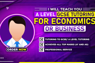 tutor in a level or gcse for economics or business