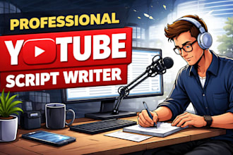 be your youtube scriptwriter for videos and podcasts