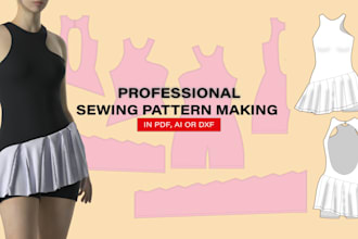 create custom sewing patterns for your clothing production